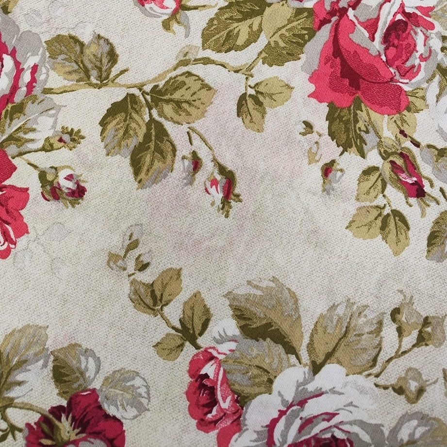 Ptextil - Тишлайфер "Розови елегантни рози на бежов фон", в размер 40/140 см. Тишлайфер "Розови елегантни рози на бежов фон", в размер 40/140 см. - Image 2