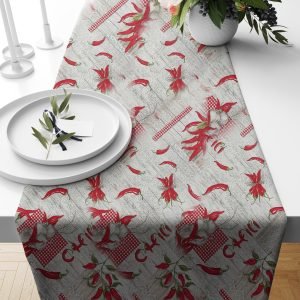 Ptextil - Текстилни продукти Тишлайфер "Червени чушки" , в размер 40/140 см.