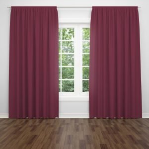 Ptextil - Успешно абониране плътно перде/завеса Кадифе бордо,