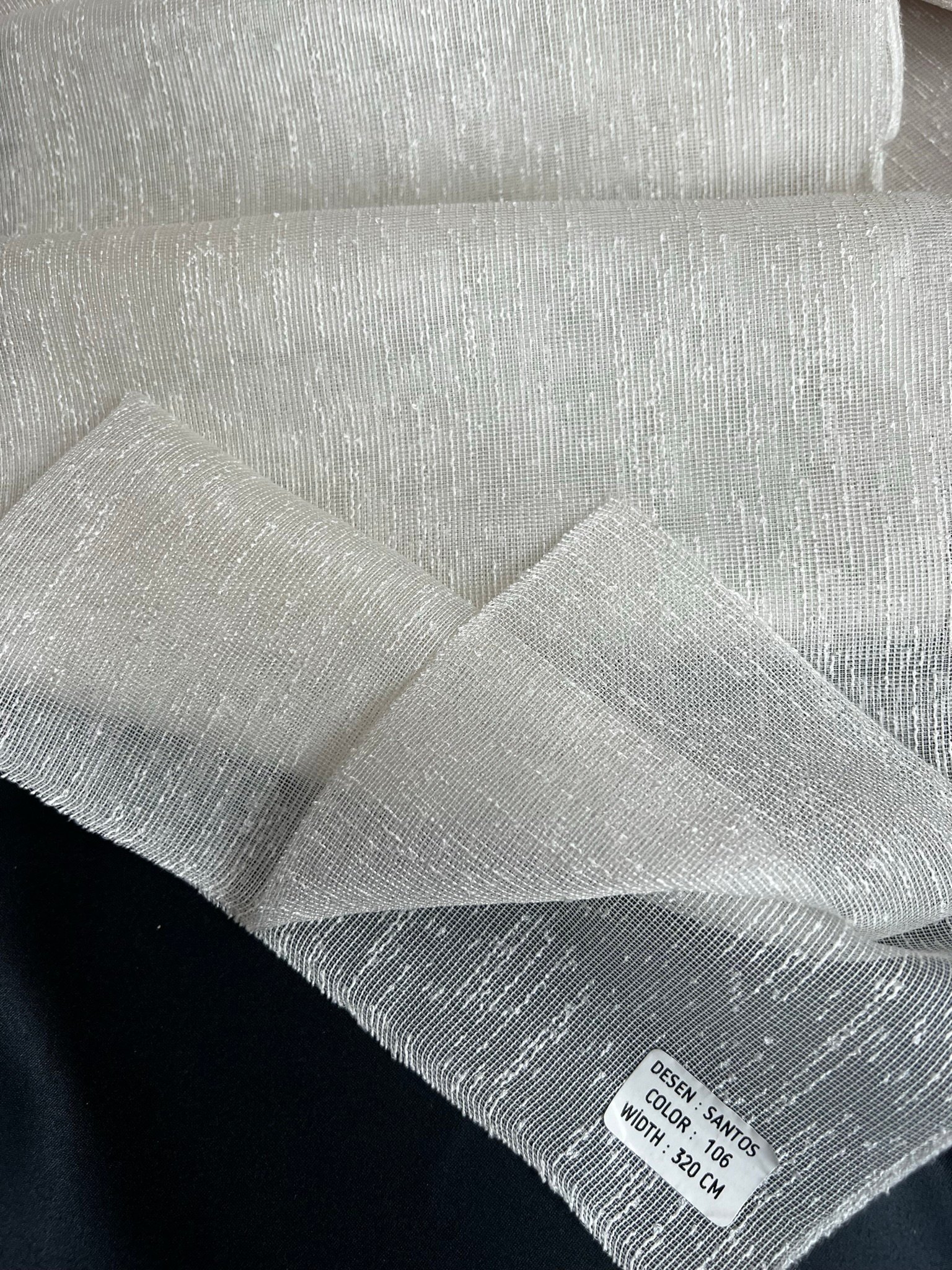 Ptextil - Тънко перде Сантос в екрю цвят Тънко перде Сантос в екрю цвят - Image 4