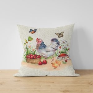 Ptextil - Текстилни продукти Жакардова декоративна калъфка Ферма 45х45 см.