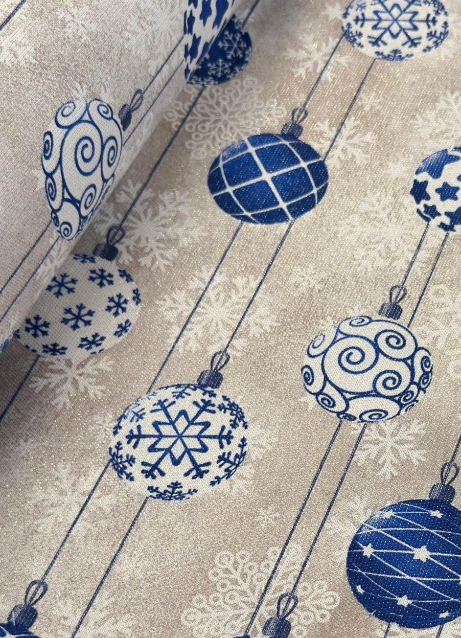 Ptextil - Покривка "Коледни играчки" Покривка "Коледни играчки"